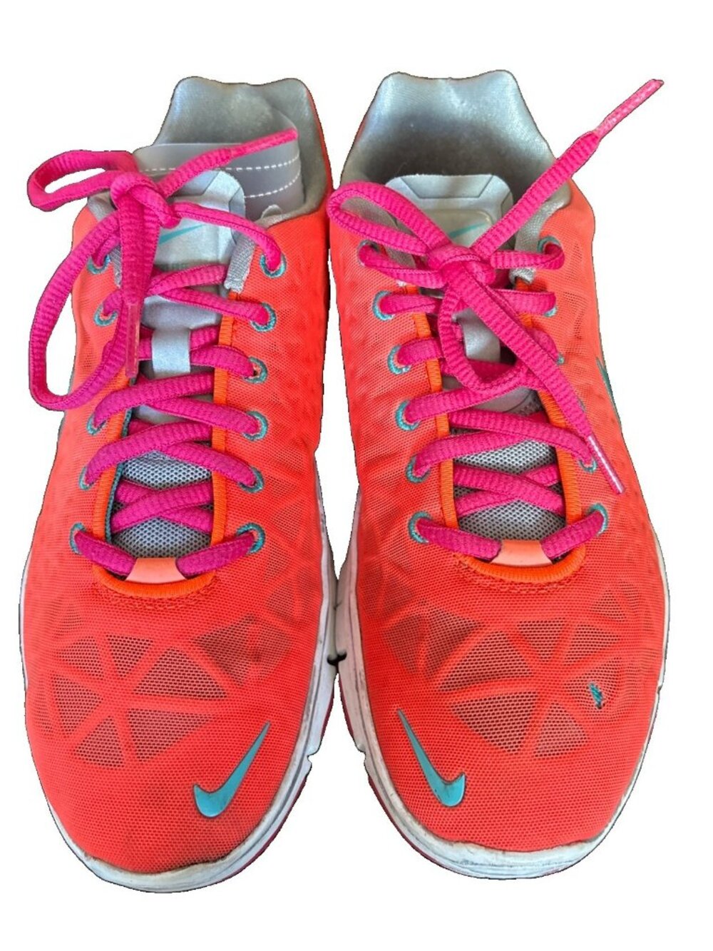 Nike Womens Free TR Fit 3-Orange Lace Up Running Sneaker  Sz 7-Read!